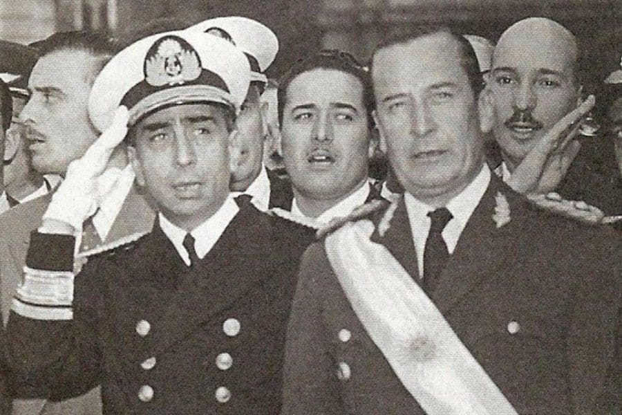 (Rojas y Aramburu, realizaron el golpe de 1955)